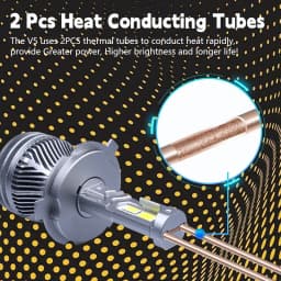 3 Colors APP Control H7 Car Headlight Bulbs 3000K 4300K 6000K Mini Turbo Headlight H8 H11 H9 9005 HB3 9006 HB4 LED Car Lights