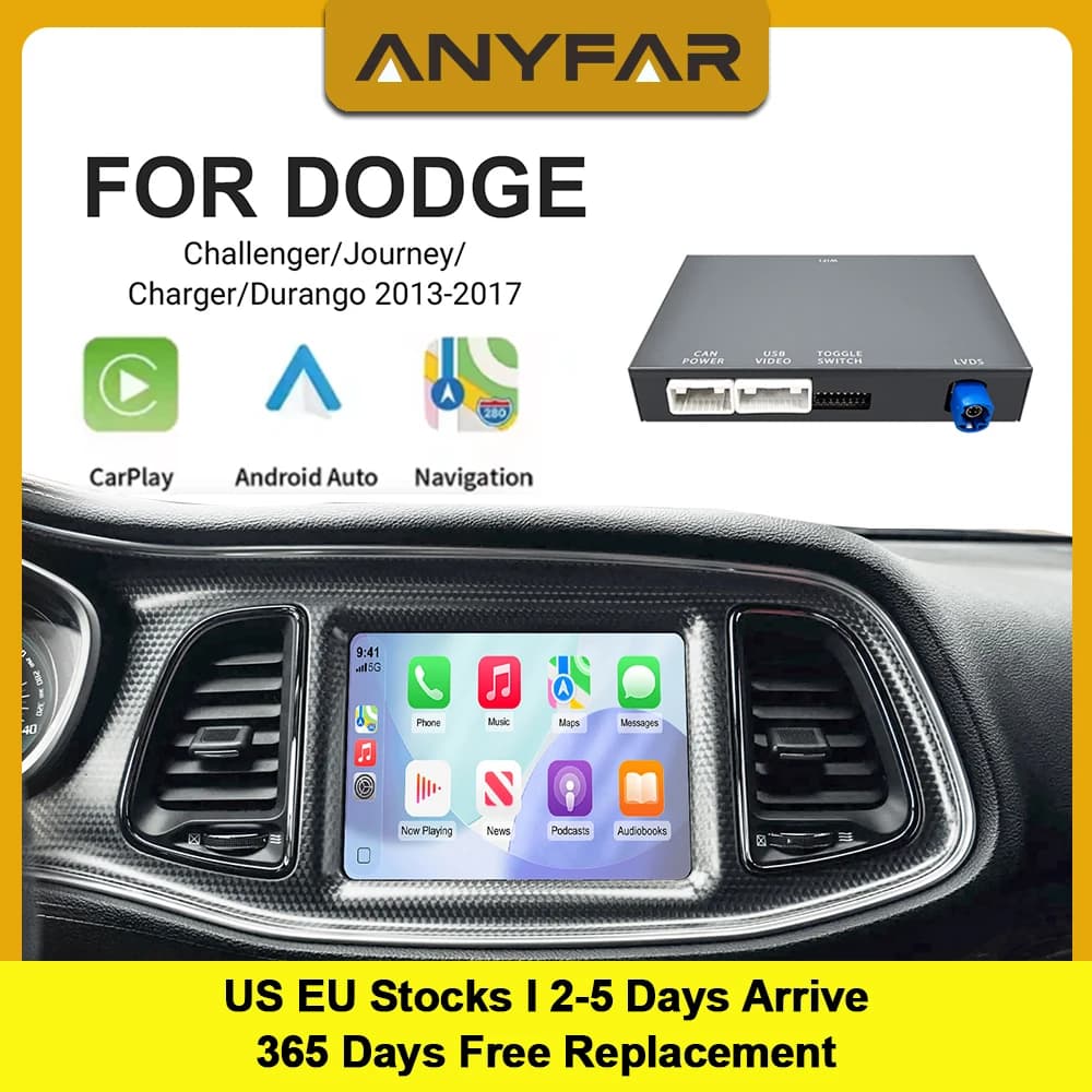 Wireless CarPlay For Dodge Challenger Journey 2013-2016 Original Car Screen Upgrade Wireless CarPlay Android Auto Decoder Box