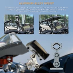 6.25" Wireless CarPlay Moto Android Auto Portable Digital Dashboard Anti Theft Removable Screen GPS Motorcycle Navigation
