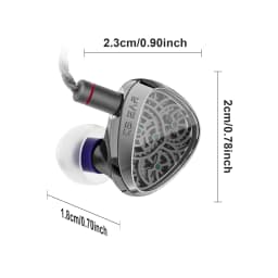 KBEAR Tourbillon-X TB-X IEMS in-Earphone Wired Headphones 10mm CVD-Coated Carbon Fiber Diaphragm Deep BassGaming Headset