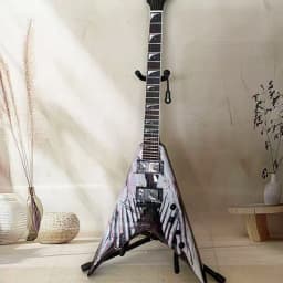 Local Warehouse, Painted Electric Guitar, HH Pickups, Solid Mahogany Body, Rock Music, Stage Performance, Collection, Holiday Gift