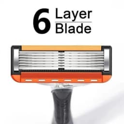 48 Pack Men’s Replacement Razor Blades with Free Razor Handle, Ultra Sharp Stainless Steel Refill Cartridges, Smooth Close Shaving Blades for Face, Head and Full Body Grooming