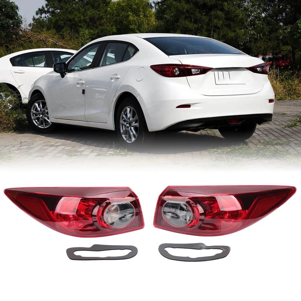 Outer Tail Light for Mazda 3 Sedan 2014-2018 Rear Light Brake Lamp Driving Lamp Turn Signal Lamp Left/Right Taillights