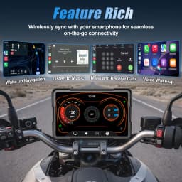 LBW 6-7 inch Motorcycle Wireless CarPlay Android GPS Navigation For BMW F750GS F900GS R1300GS F900XR F1000XR Smart Display