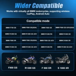LBW 6-7 inch Motorcycle Wireless CarPlay Android GPS Navigation For BMW F750GS F900GS R1300GS F900XR F1000XR Smart Display