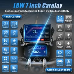 LBW 6-7 inch Motorcycle Wireless CarPlay Android GPS Navigation For BMW F750GS F900GS R1300GS F900XR F1000XR Smart Display