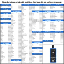 Car Tire Pressure Monitor Sensor System Relearn Tool 315MHz or 433MHz Universal U508 Auto TPMS Reset Tool for Ford Jeep Opel Jeep etc Car Diagnostic Tools