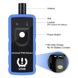 Car Tire Pressure Monitor Sensor System Relearn Tool 315MHz or 433MHz Universal U508 Auto TPMS Reset Tool for Ford Jeep Opel Jeep etc Car Diagnostic Tools