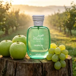 Rasasi Hawas Tropical Eau de Parfum Spray for Men – Exotic Tropical Fruity, Fresh Aquatic & Woody Scent, Long-Lasting Masculine Fragrance, Perfect Gift, 3.4 fl oz / 100 ml