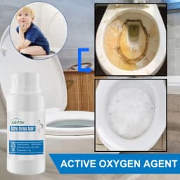 Active Oxygen Toilet Cleaner, Household Limescale & Stain Remover for Bathroom Toilets
