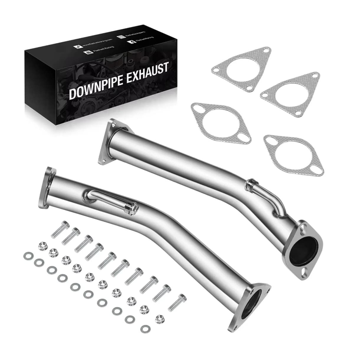 Catless Straight Exhaust Downpipe Stainless Steel For Nissan 370z Infiniti G37 3.7L 08-18