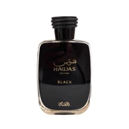 Hawas For Him Black Eau de Parfum 100ml 3.38fl.oz Men Woody Spicy Long Lasting Fragrance