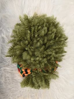Headband Wig Curly Headband Wig With Bangs For Women Synthetic Afro Curly Hair Wig With Headband Attached Short Kinky Curly Afro High Puff With Bangs Stripes Short Red Curly Wigs with Bangs for Women, Natural Wavy Synthetic Wig, Fluffy Pixie Cut