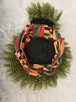 Headband Wig Curly Headband Wig With Bangs For Women Synthetic Afro Curly Hair Wig With Headband Attached Short Kinky Curly Afro High Puff With Bangs Stripes Short Red Curly Wigs with Bangs for Women, Natural Wavy Synthetic Wig, Fluffy Pixie Cut