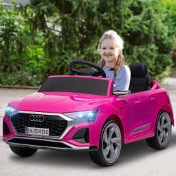 Audi Q8 e-tron Sportback Licensed 12V Ride on Car Battery Powered Electric Car with Remote Control 4 Spring Suspension Wheels S