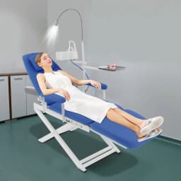 Portable Foldable Mobile Dental Treatment Chair No Turbine Equipped For Clinic Hospital Beauty Salon Mall Use