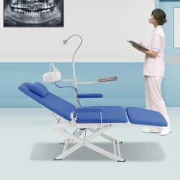 Portable Foldable Mobile Dental Treatment Chair No Turbine Equipped For Clinic Hospital Beauty Salon Mall Use