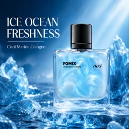 FOMIX 003 Blue Men’s Perfume Marine Citrus Cologne Long Lasting Fresh Ocean Aquatic Woody Scent Eau De Toilette Spray Grapefruit Lemon Cedar Ambergris Notes Daily Office Date Travel Party Portable Men’s Fragrance Gift for Him