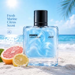 FOMIX 003 Blue Men’s Perfume Marine Citrus Cologne Long Lasting Fresh Ocean Aquatic Woody Scent Eau De Toilette Spray Grapefruit Lemon Cedar Ambergris Notes Daily Office Date Travel Party Portable Men’s Fragrance Gift for Him