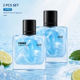 FOMIX 003 Blue Men’s Perfume Marine Citrus Cologne Long Lasting Fresh Ocean Aquatic Woody Scent Eau De Toilette Spray Grapefruit Lemon Cedar Ambergris Notes Daily Office Date Travel Party Portable Men’s Fragrance Gift for Him