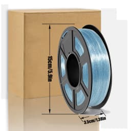 1.75mm Translucent Crystal Studded PLA 3D Printer Filament 250G Spool Dimensional Accuracy ±0.02mm For Most FDM 3D Printers