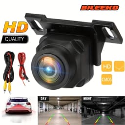 Car Backup Camera - Wide Angle Waterproof Rear View Camera for Vehicles 12-24V - Parking Reverse Assist for Truck, SUV, RV, Pickup - Universal Fit - RCA Video Cable