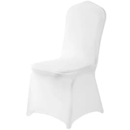 READOR 100pcs Stretch White Chair Slipcover Party Banquet Wedding Spandex Chair Covers for Events