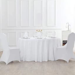 READOR 100pcs Stretch White Chair Slipcover Party Banquet Wedding Spandex Chair Covers for Events