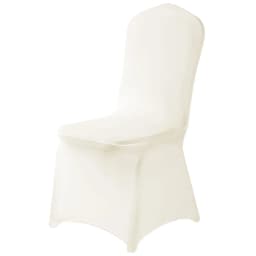 READOR 100pcs Stretch White Chair Slipcover Party Banquet Wedding Spandex Chair Covers for Events