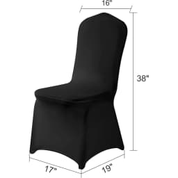 READOR 100pcs Stretch White Chair Slipcover Party Banquet Wedding Spandex Chair Covers for Events