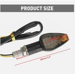 2pcs/set Motorcycle Front&Rear Turn Signal Lights Steering Lamp Super Bright Waterproof 14 LED Car Accessories