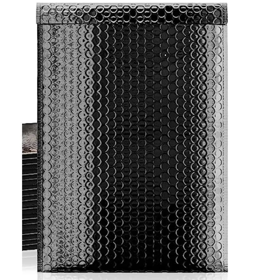 #0 6x10 Inch Glamour Metallic Bubble Mailers Pack of 500 Shiny Padded Envelopes