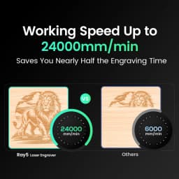 LONGER 20W 10W 5W Smart Laser Cutter & Engraver 400x400mm WiFi Touchscreen Laser Cutting Engraving Machine for Wood Acrylic Leather Metal DIY Workshop LightBurn LaserGRBL