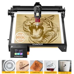 LONGER 20W 10W 5W Smart Laser Cutter & Engraver 400x400mm WiFi Touchscreen Laser Cutting Engraving Machine for Wood Acrylic Leather Metal DIY Workshop LightBurn LaserGRBL
