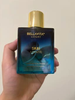 Bella Vita Skai Aquatic Eau de Cologne 100ml/3.38fl.oz | Citrus Marine Mint Lavender Cedarwood Fresh Aquatic Men Perfume