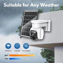4G LTE Solar Security Camera Outdoor No WiFi, 2K Cellular Wireless Camera with SIM Card, Solar Powered, 360° Live View, Color Night Vision, PIR Motion Alerts, Two-Way Audio, 32GB SD Card Included