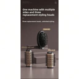 Multifunctional Hot Air Comb Curling Iron, Three-In-One Hair Changing Hairdressing Comb, Electric Hair Dryer Comb, Curling And Straightening Dual-Purpose