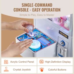 SucceBuy Claw Machine 0-3” Jaw Diameter 0-5” Jaw lifting Crane Prize Grabber Commercial Arcade Game Toys For Kids Boys &Girls