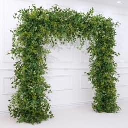 Mori Greenery Plants Leaves Flower Row Wedding Backdrop Decor Arch Floral Arrangement Window Display Banquet Event Props A8872