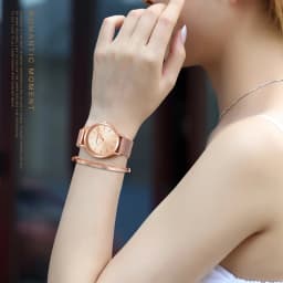 HANNAH MARTIN Leisure Top Brand Hot Selling Original Quartz Watch Women Simple Elegant Steel 36mm Japanese Movement Clock Banquet Matching & Work Watches Ladies Quartz Movement Original Ladies WatchLocal Watch Women Mesh with Clock