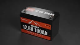 BUKNUWO Smart 12V 100Ah Bluetooth LiFePo4 Lithium Battery Pack 100A BMS For RV Boat Motor Inverter Solar Wind Off-Road Off-grid LiFePO4 Batter