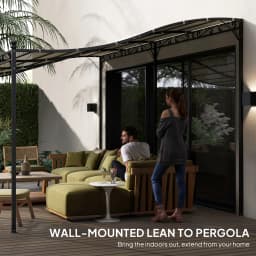 10' X 16' Outdoor Pergola Canopy, Metal Patio Canopy, Cream White