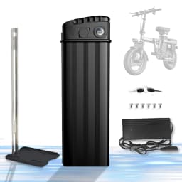 RQTBPOW 48V E-bike Battery, 12Ah/15Ah/20Ah/25Ah E-bike Battery with 3A Charge/Safe Lock/Indicator Light for 0-1200W Electric Bike/Folding Bike/Mountain Bike
