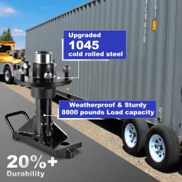 2 Pack Shipping Container Wheels Kit 5 X 5.5 Lug 8800LB Bolt On Wheels Fit for Shipping Container Hub and Spindle Kit