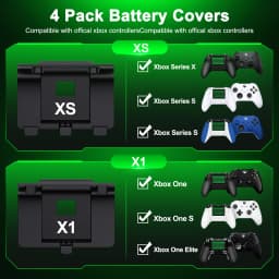BEBONCOOL 2×4800mWh Rechargeable Battery Pack for Xbox One Xbox Series X|S+Charging Cable