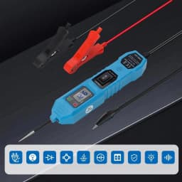 Multifunctional Car Circuit Tester Diagnostic Tool with LCD Display Power Probe Kit for Automotive Electrical Repair and Car Electrical System Testing High Precision Voltage Tester 12V 24V 6V 36V 48V Compatible with Battery Alternator Starter