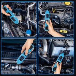 Multifunctional Car Circuit Tester Diagnostic Tool with LCD Display Power Probe Kit for Automotive Electrical Repair and Car Electrical System Testing High Precision Voltage Tester 12V 24V 6V 36V 48V Compatible with Battery Alternator Starter