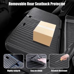 For 2024‑2026 Model 3 Highland TPE All‑Weather Floor Mats 7‑Piece Set Waterproof Anti‑Slip Odorless Cargo Mat Rear Seat Back Protector Car Accessories