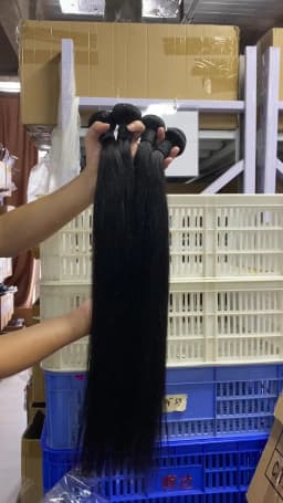 26 inch 12A Straight Human Hair Bundles 1/3/4 Pcs Virgin Hair Brazilian Raw Hair Bundles 100% Human Hair Extensions Raw Hair Bundles Natural Black Color 12-40 Inches Straight Human Hair Bundles Smooth Tender Ideal Tangle Free No Shedding For Daily Wear