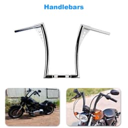 Motorcycle Handlebars 1 1/4" Ape Hangers 12" Rise Batwing Handle Bar For Harley Davidson Softail FLST FXST Sportster XL Dyna Road King Chrome